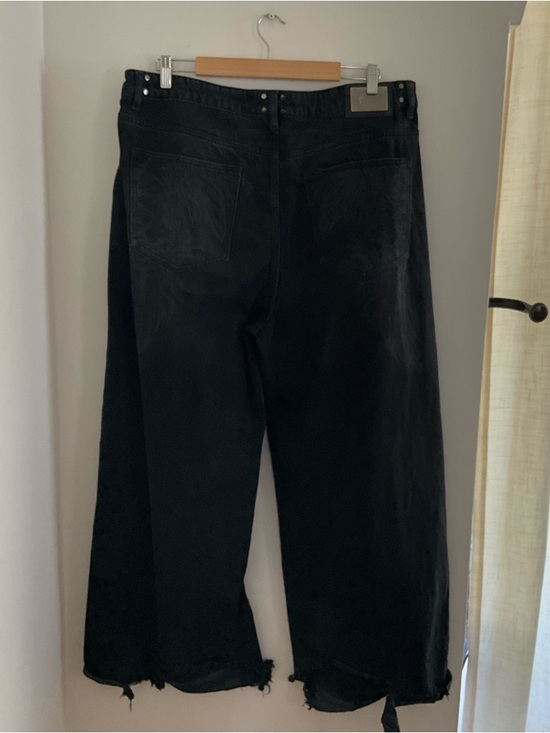 Men’s Divine Void Archangel Black Baggy Jeans, Sz 38 - Picture 4 of 14